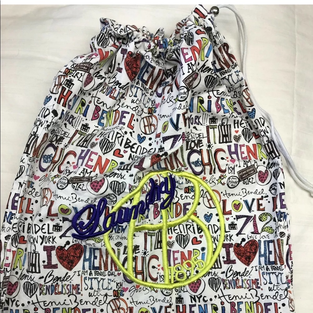 RARE HENRI BENDEL LAUNDRY BAG TRAVEL POUCH TOTE